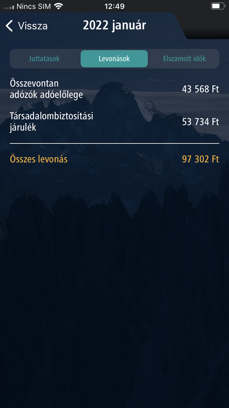 NEXON_PORT+ önkiszolgáló HR-mobilapplikáció, bérjegyzékeim3