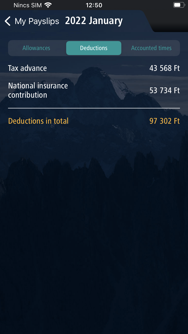 NEXON_PORT+ self service HR application, My payslips3