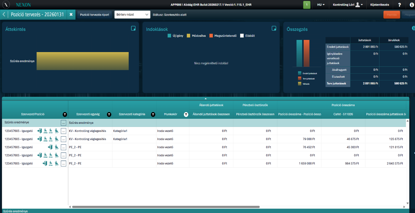 NEXON HR-kontrolling