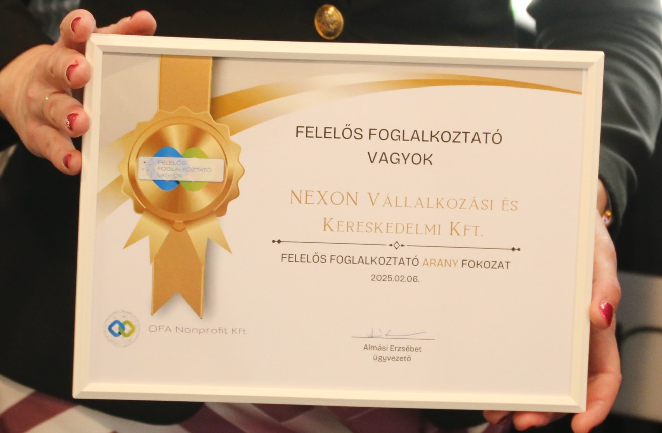 OFA Felelős Foglalkoztató tanúsítvány