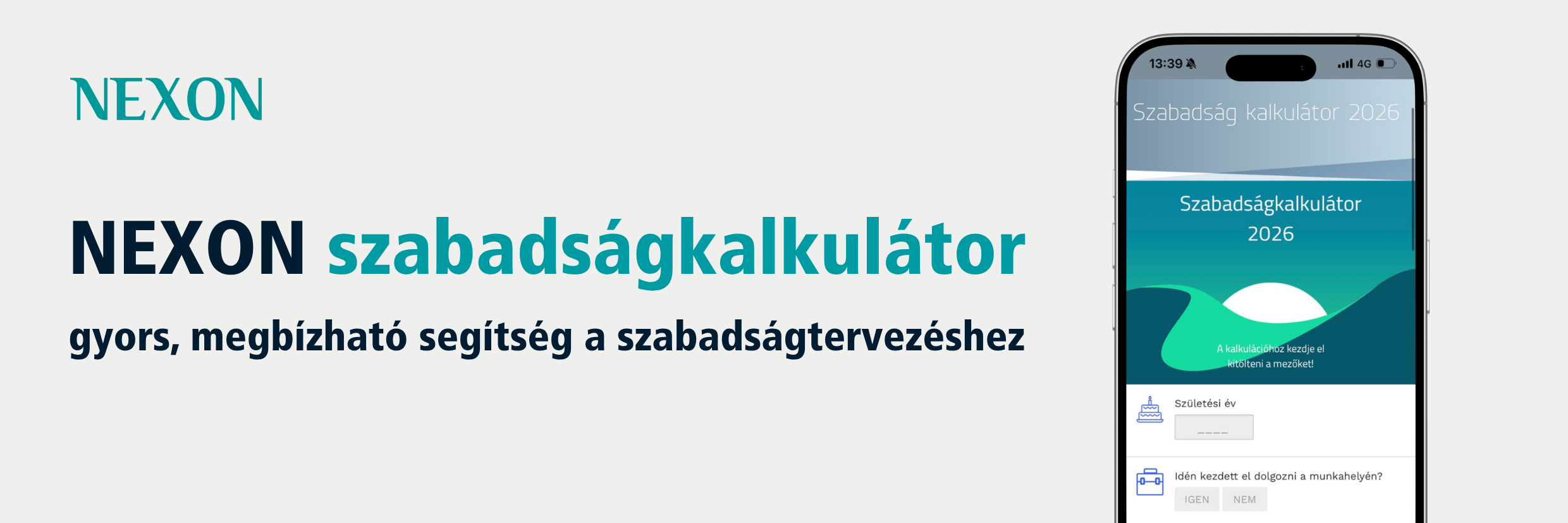 NEXON szabadságkalkulátor